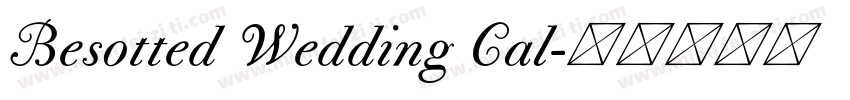 Besotted Wedding Cal字体转换